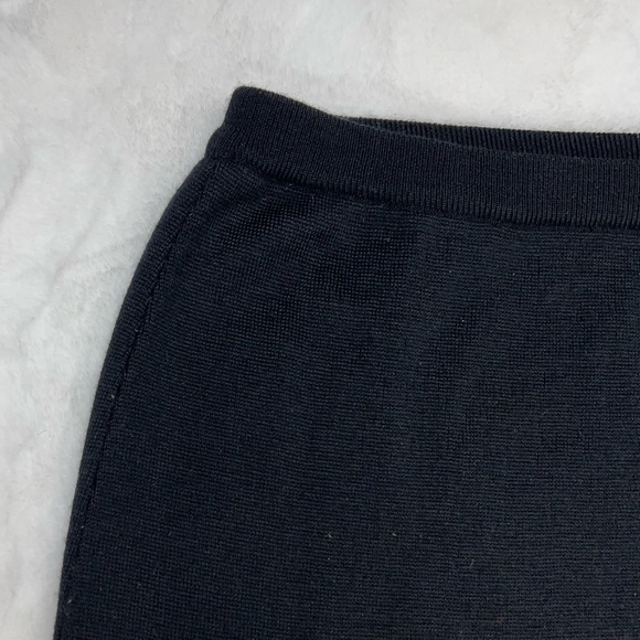 Pendleton Vintage Knit Skirt XL Black Southwest Stretch Merino Wool Long Sweater - Picture 6 of 7